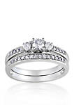 1/2 ct. t.w. Diamond Bridal Ring Set in 14k White Gold