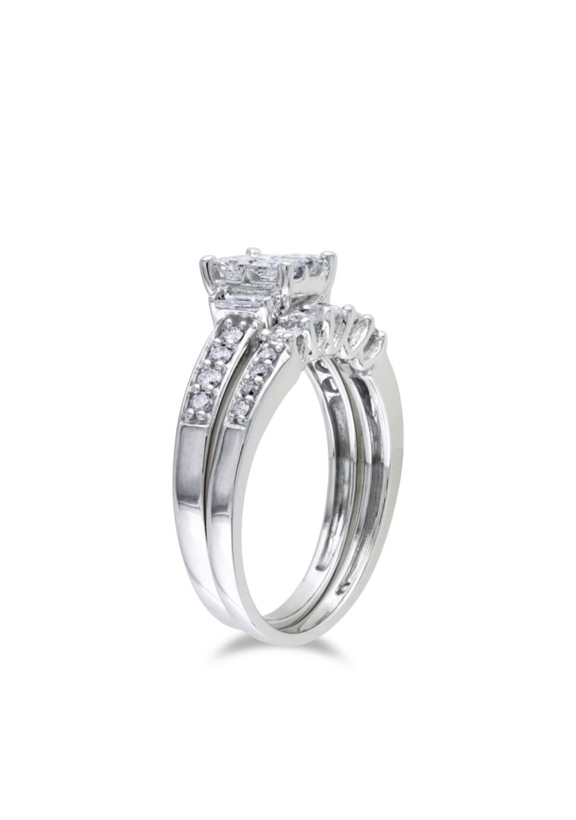 1 ct. t.w. Diamond Bridal Ring Set in 14k White Gold