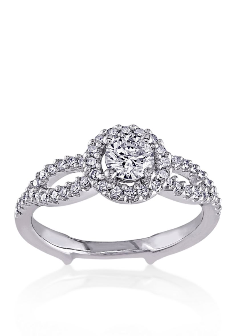 Belk & Co. 1/2 ct. t.w. Diamond Engagement Ring in 14k White Gold | Belk