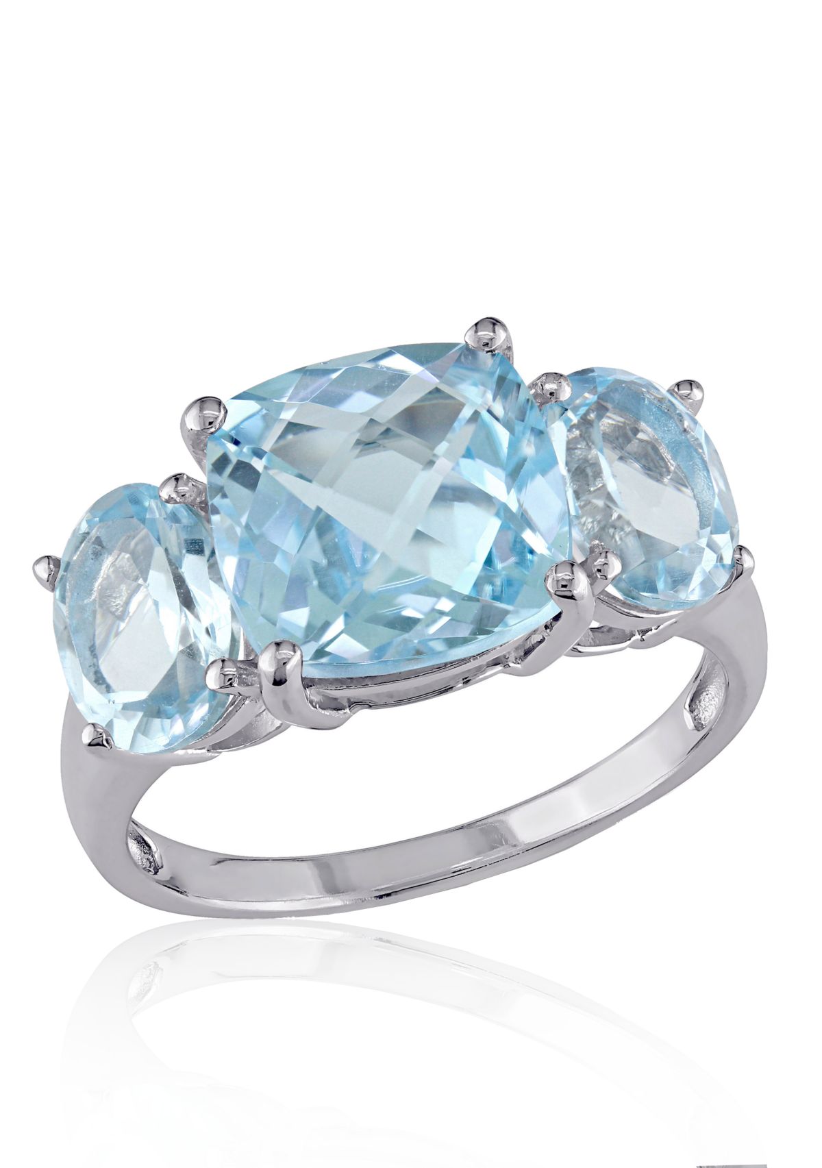 Sterling Silver Blue Topaz Ring