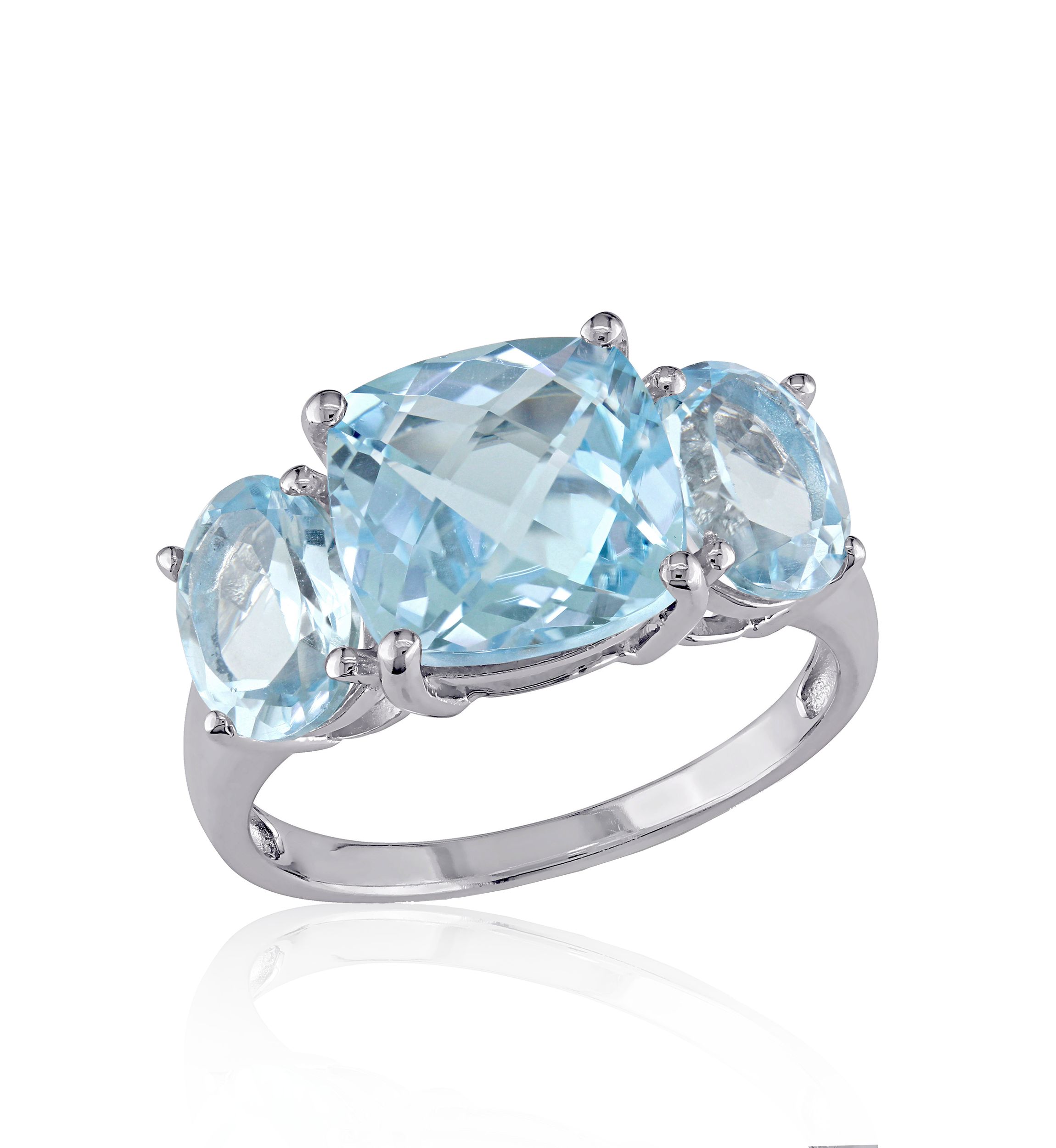 Sterling Silver Blue Topaz Ring