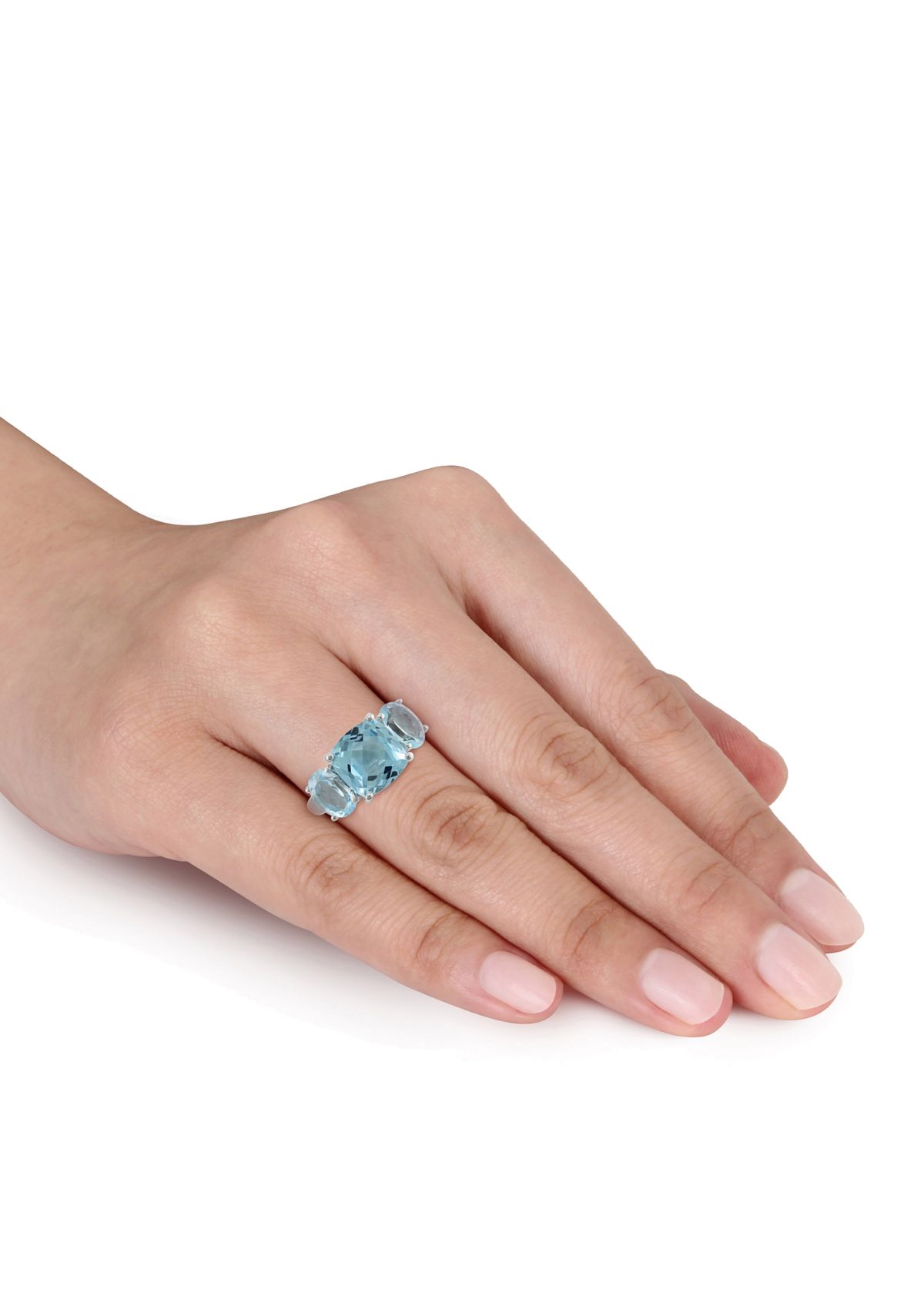 Sterling Silver Blue Topaz Ring
