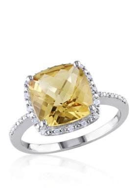 Belk & Co. Citrine Ring in Sterling Silver | belk