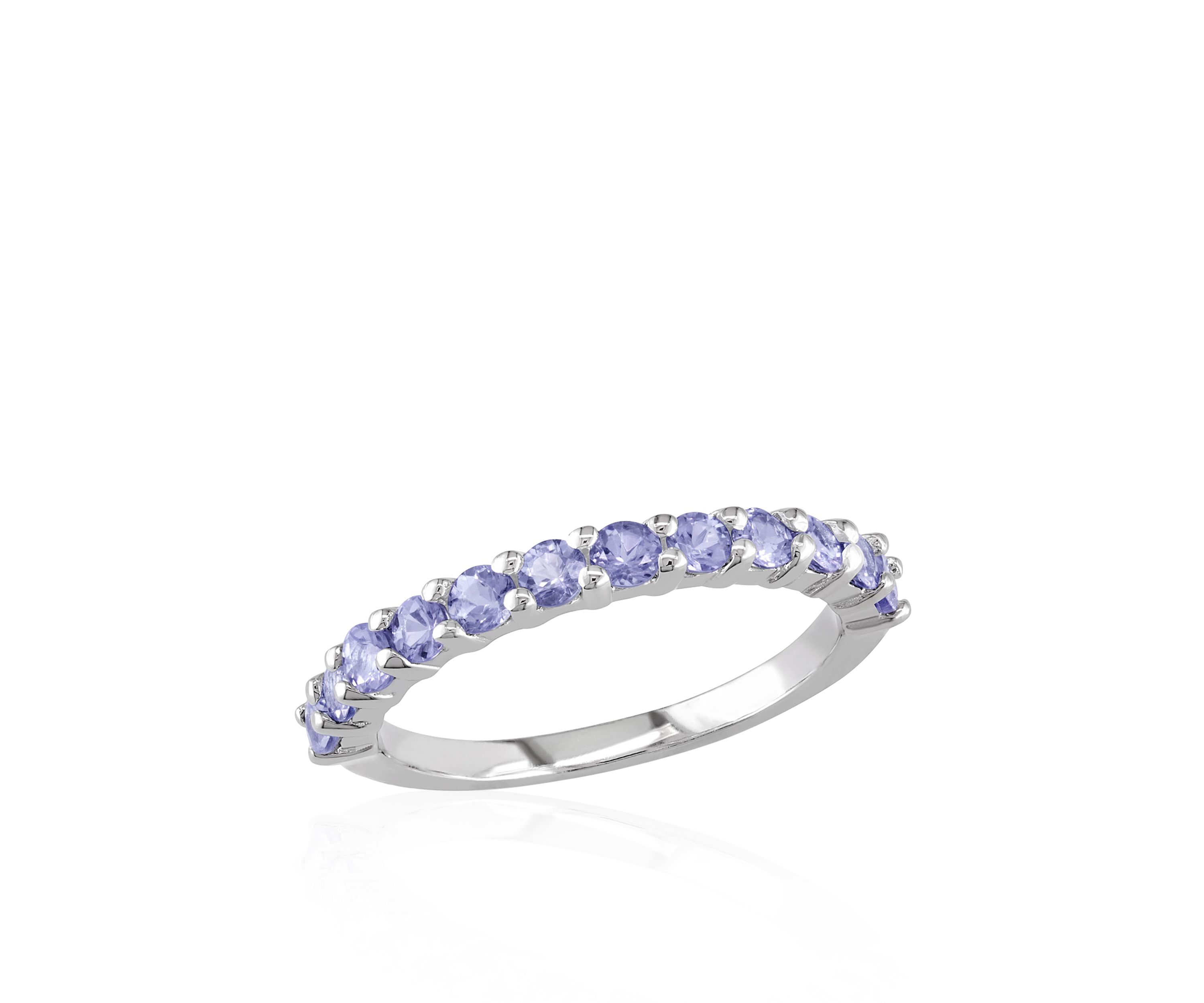 Sterling Silver Tanzanite Band