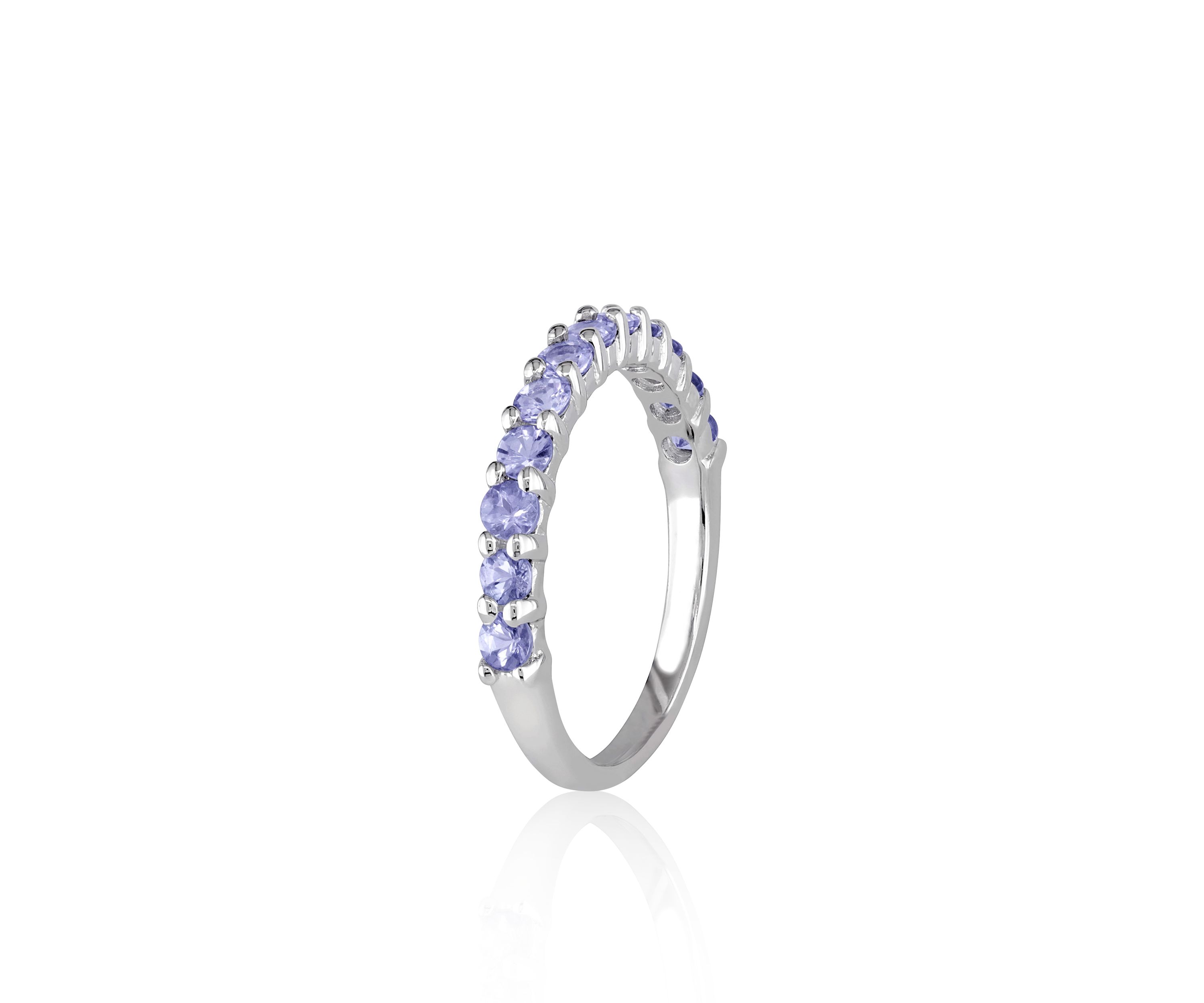 Sterling Silver Tanzanite Band