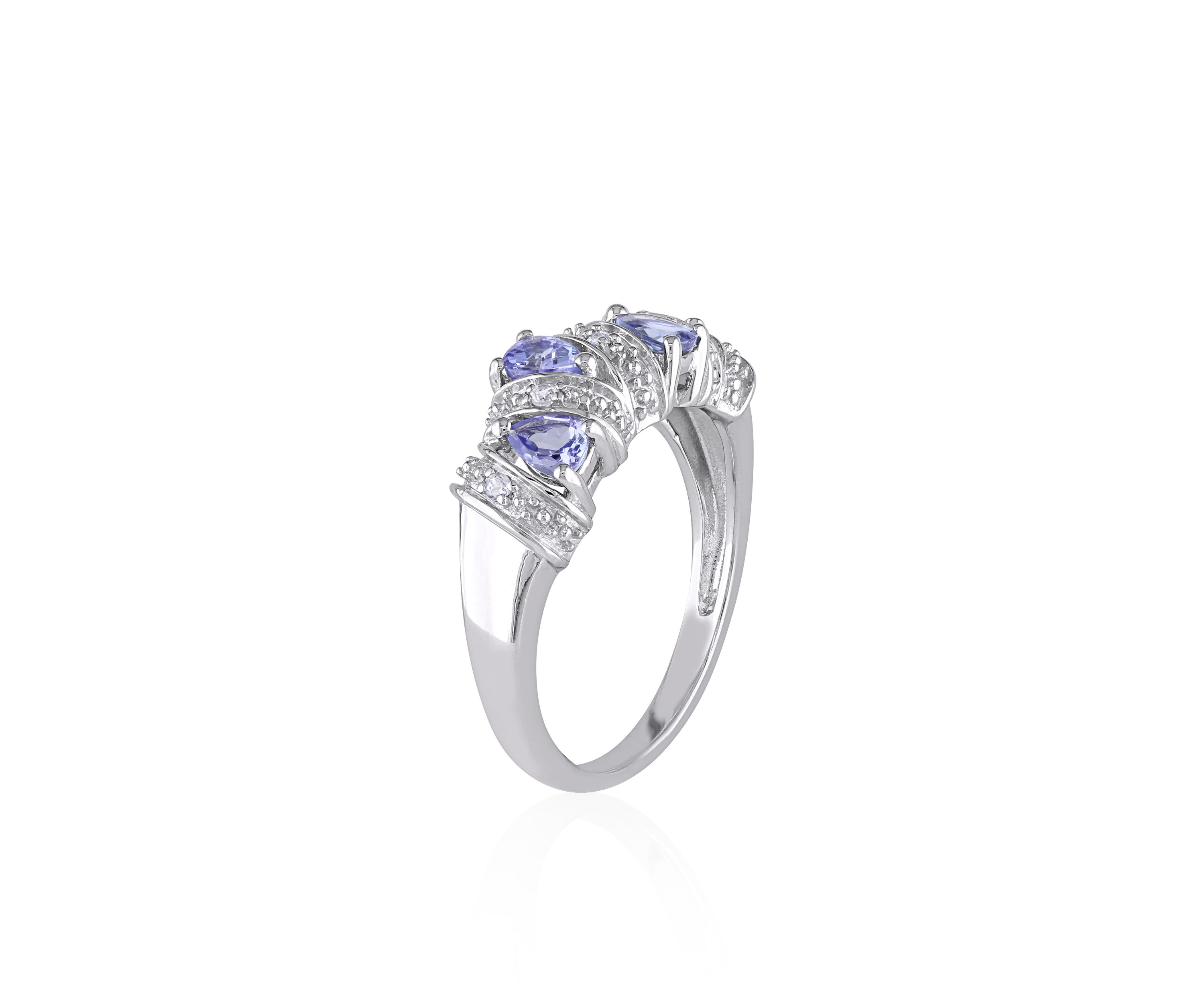Sterling Silver Tanzanite Ring 