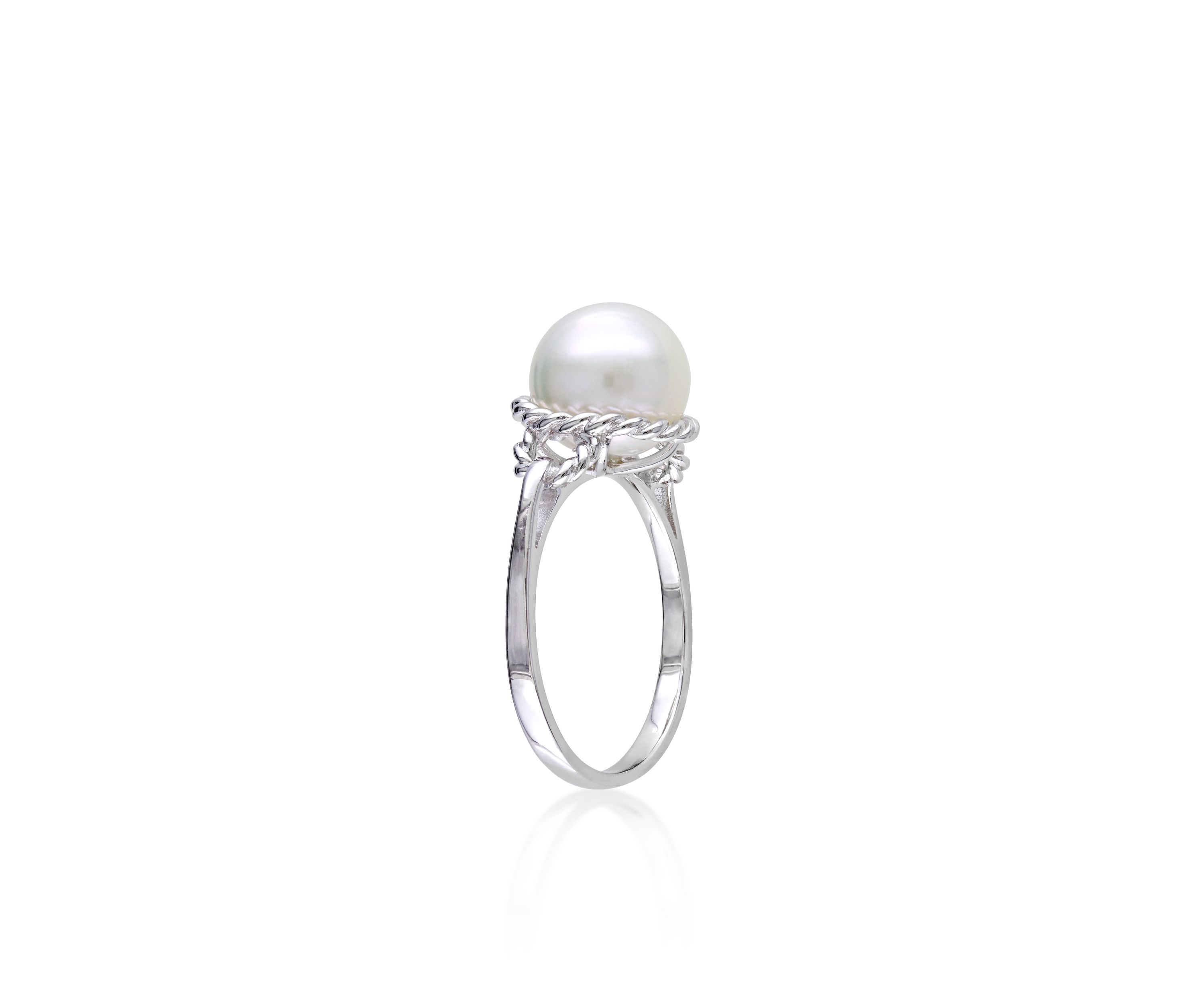 Sterling Silver White Cultured Freshwater Pearl Ring
