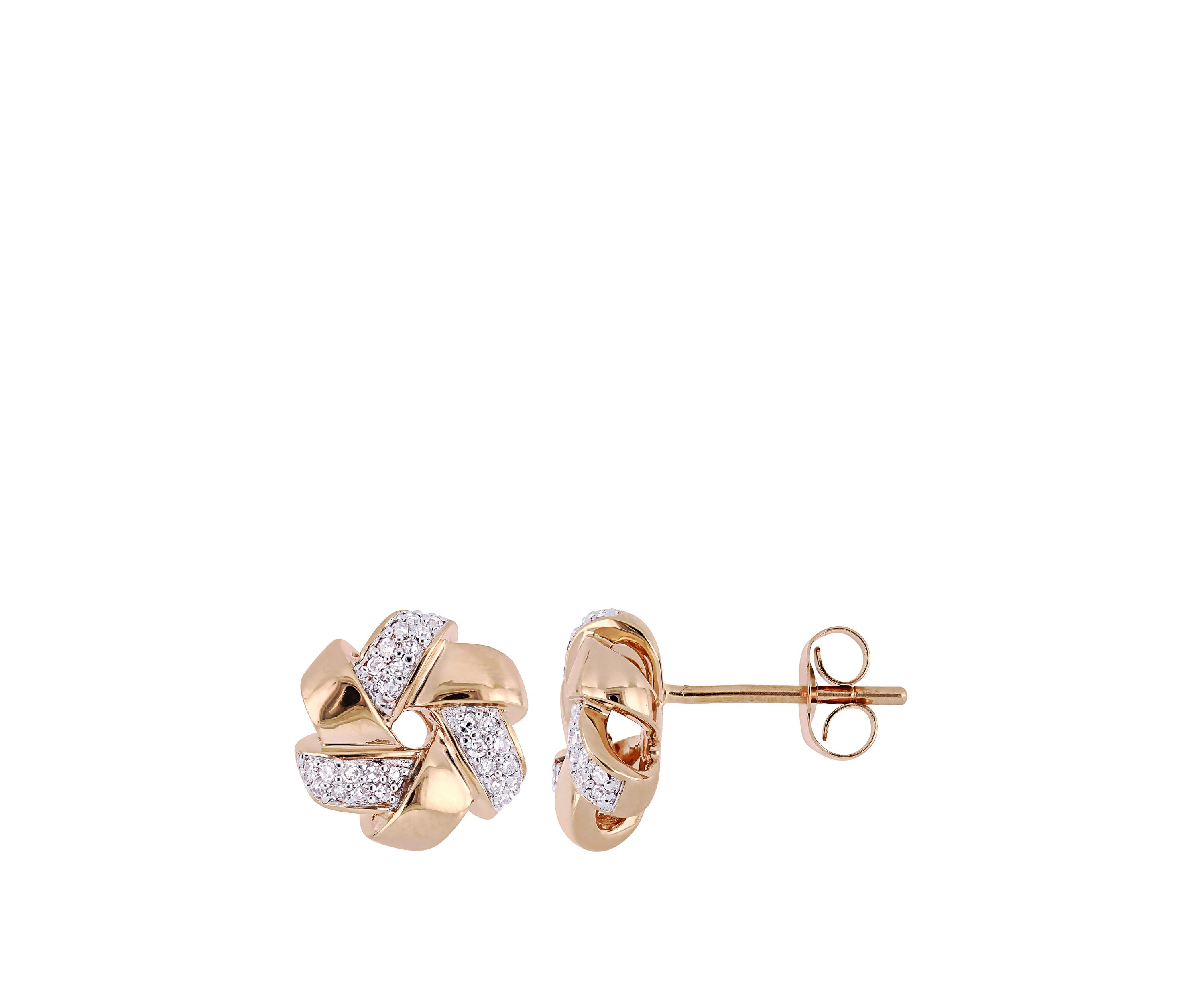  1/6 ct. t.w. Diamond Swirl Stud Earrings
