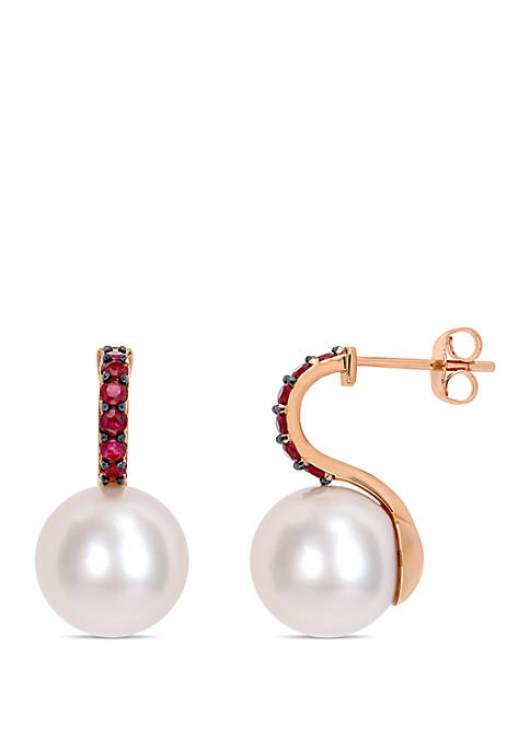Belk & Co. Freshwater Cultured Pearl and Ruby