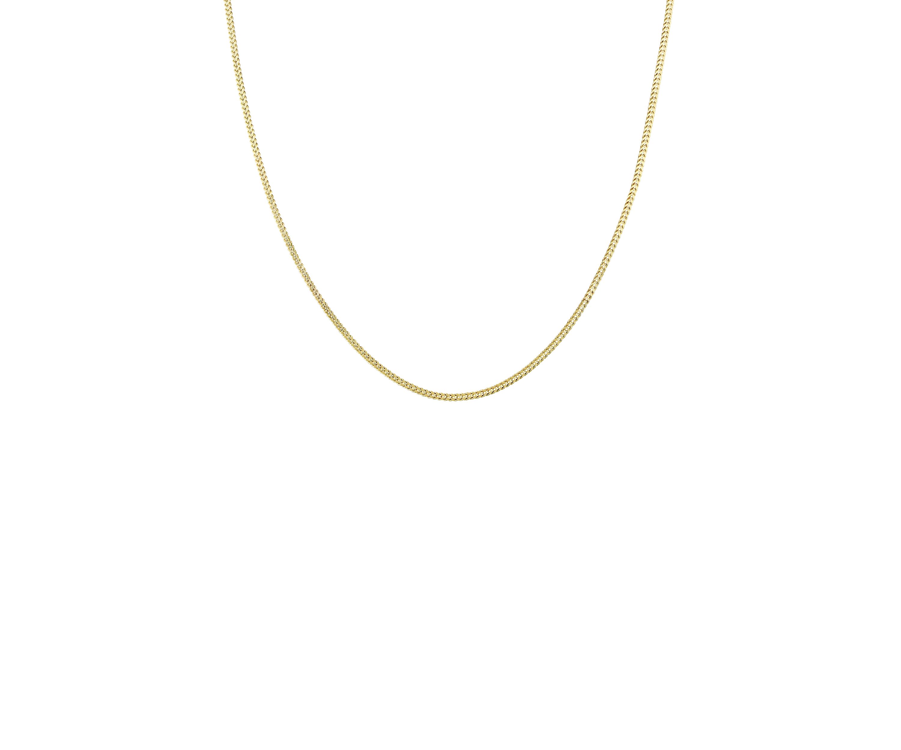 20 Inch Franco Link Necklace in 10K Yellow Gold