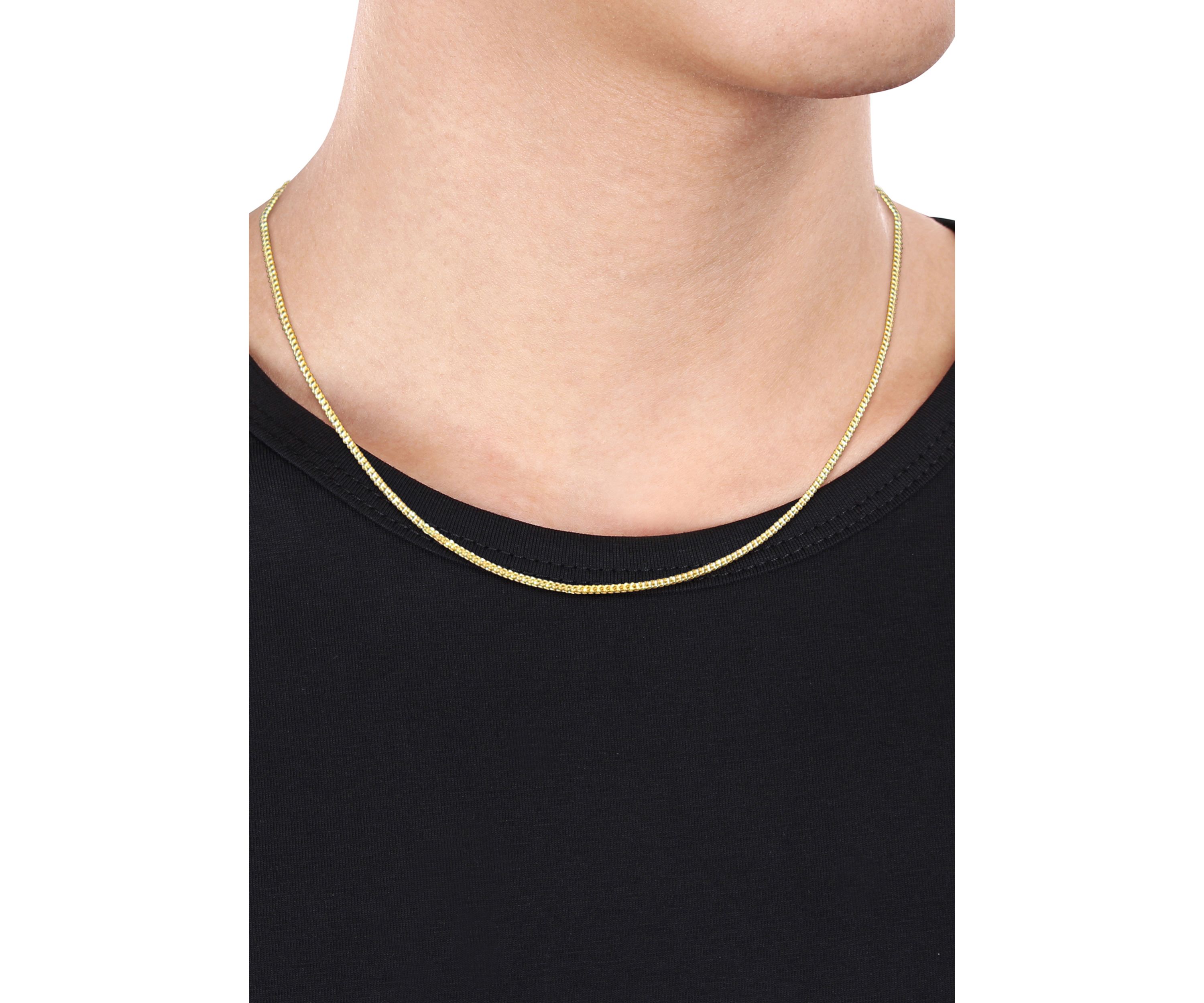 20 Inch Franco Link Necklace in 10K Yellow Gold