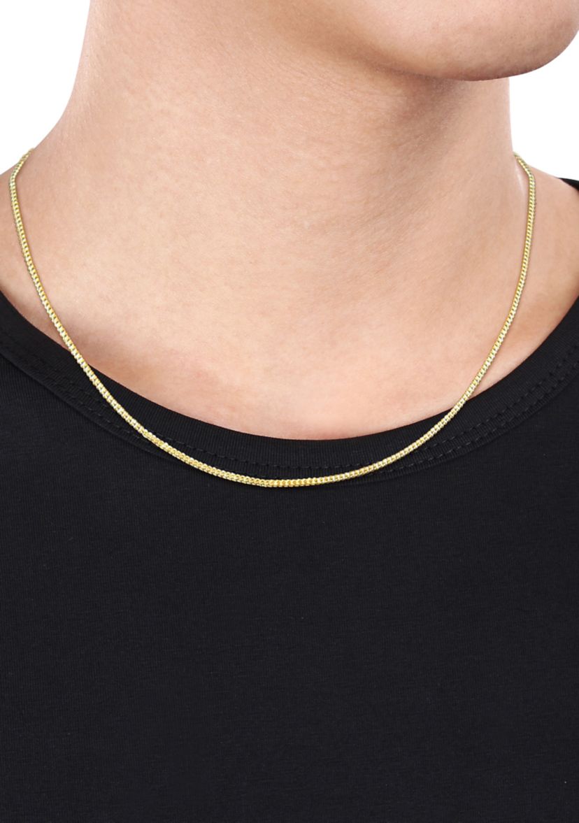 20 Inch Franco Link Necklace in 10K Yellow Gold
