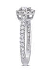 1 ct. t.w. Diamond Halo Engagement Ring in 14k White Gold