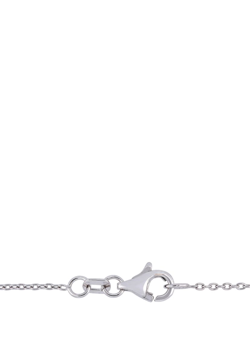 1.75 ct. t.w. Ruby and 1/3 ct. t.w. Diamond Multi Layered Teardrop Necklace in 18k White Gold