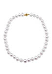 10-11.5 MM South Sea Cultured Pearl Strand Necklace with 14K Yellow Gold Clasp