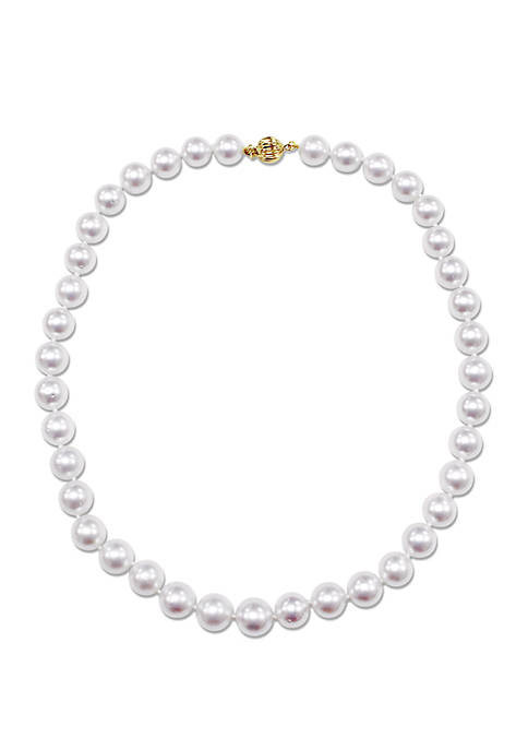 10-11.5 MM South Sea Cultured Pearl Strand Necklace with 14K Yellow Gold Clasp