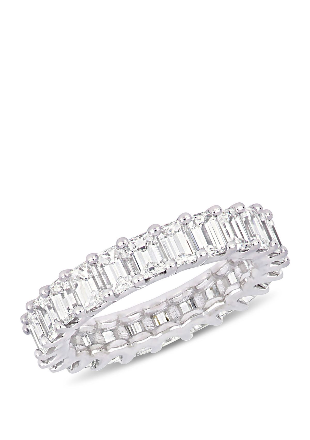 3.75 ct. t.w. Emerald Cut Diamond Eternity Ring in 18k White Gold