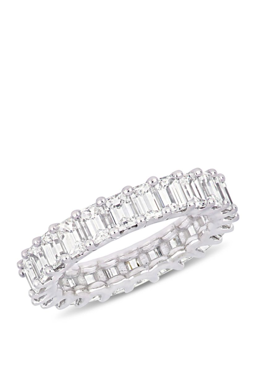 3.75 ct. t.w. Emerald Cut Diamond Eternity Ring in 18k White Gold