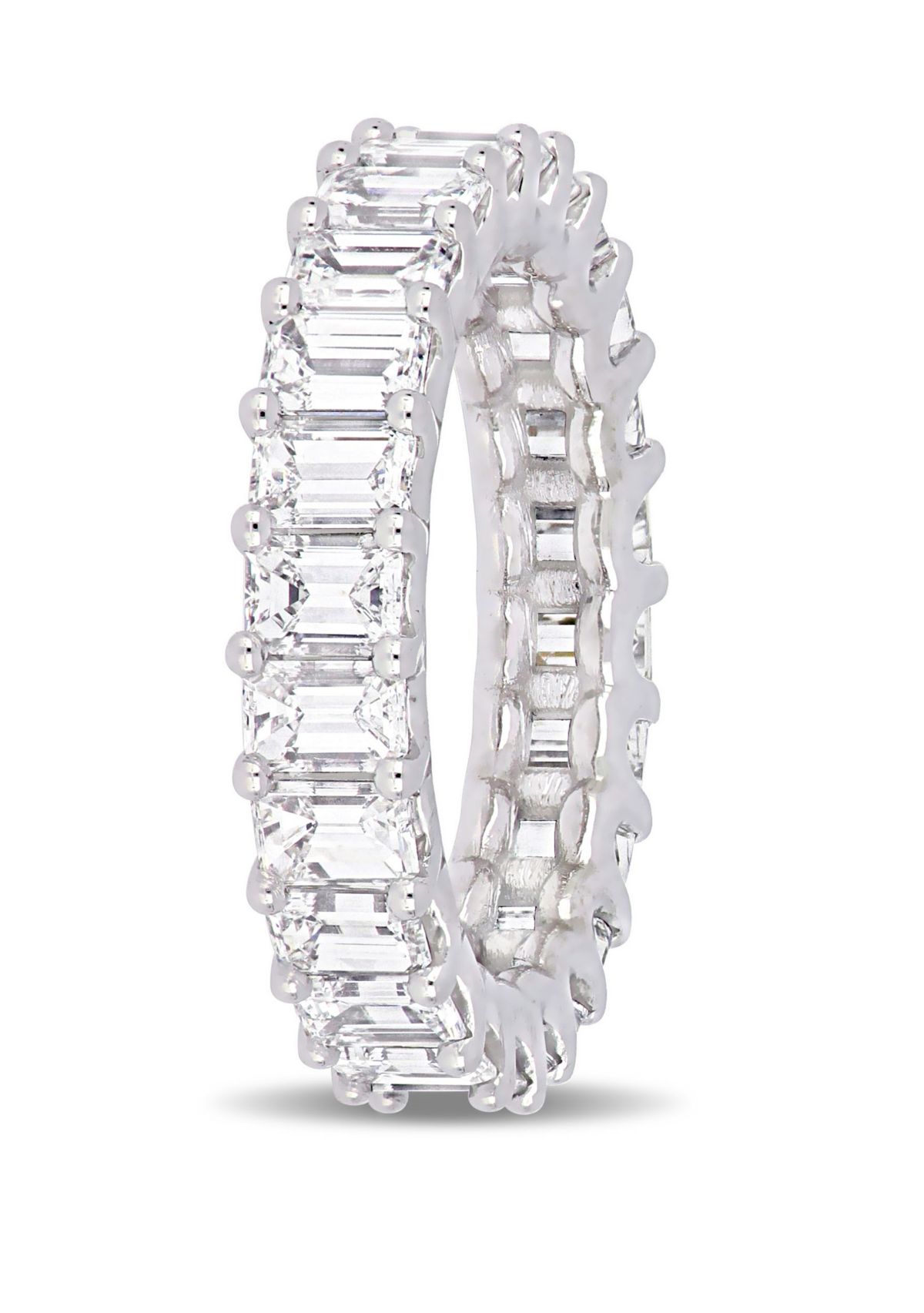 3.75 ct. t.w. Emerald Cut Diamond Eternity Ring in 18k White Gold