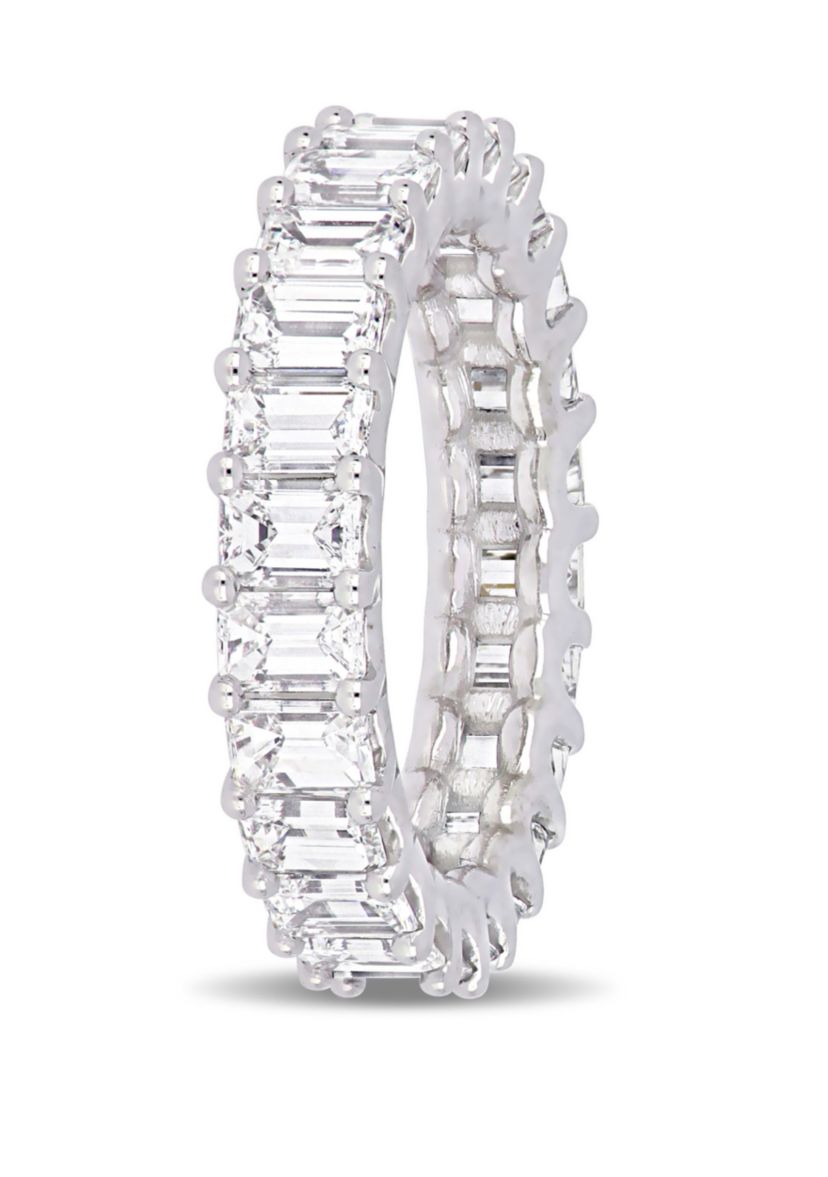 3.75 ct. t.w. Emerald Cut Diamond Eternity Ring in 18k White Gold