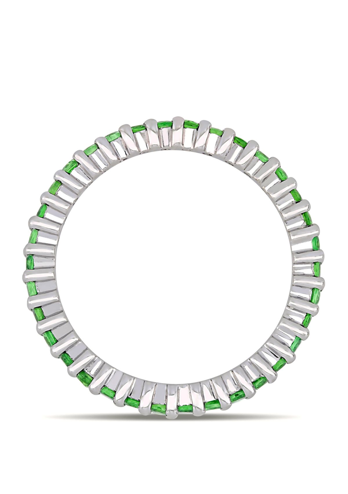 1.75 ct. t.w. Tsavorite Eternity Ring in 14k White Gold