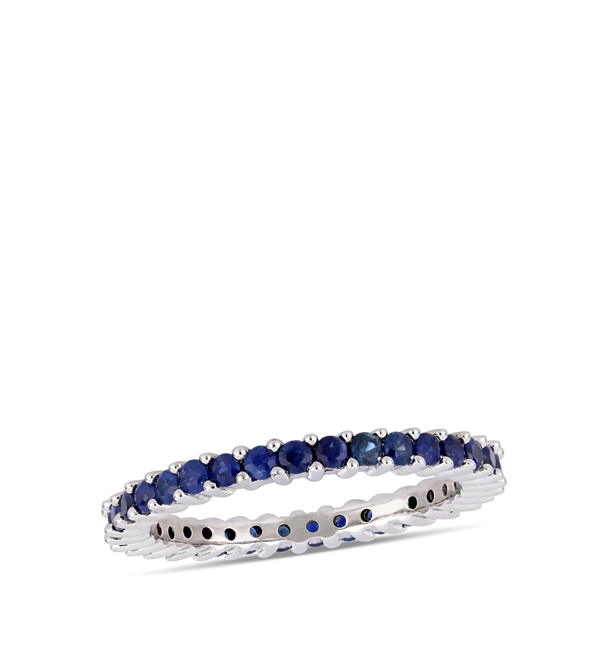 1.75 ct. t.w. Sapphire Eternity Ring in 14k White Gold