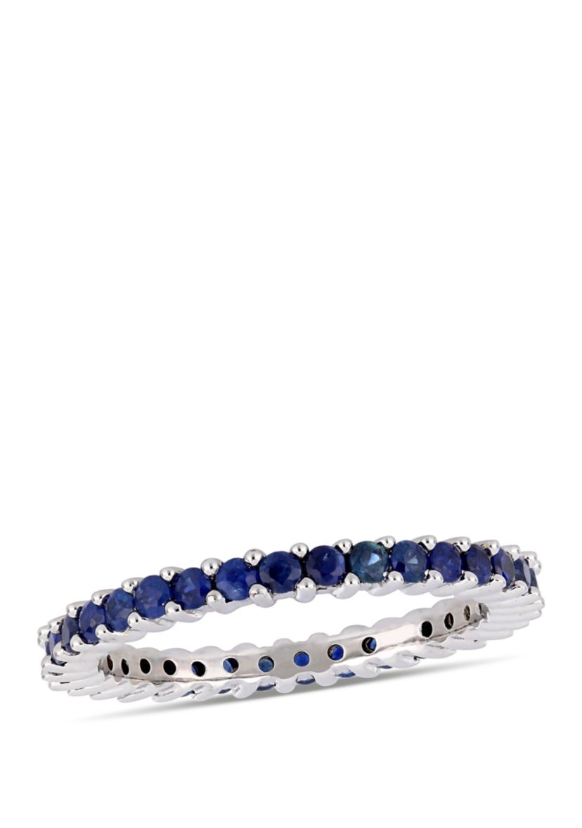 1.75 ct. t.w. Sapphire Eternity Ring in 14k White Gold