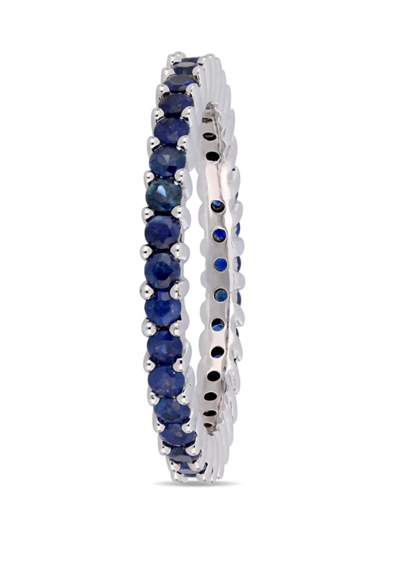 1.75 ct. t.w. Sapphire Eternity Ring in 14k White Gold