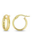 14 mm Hoop Earrings in Polished Italian 10k Yellow Gold