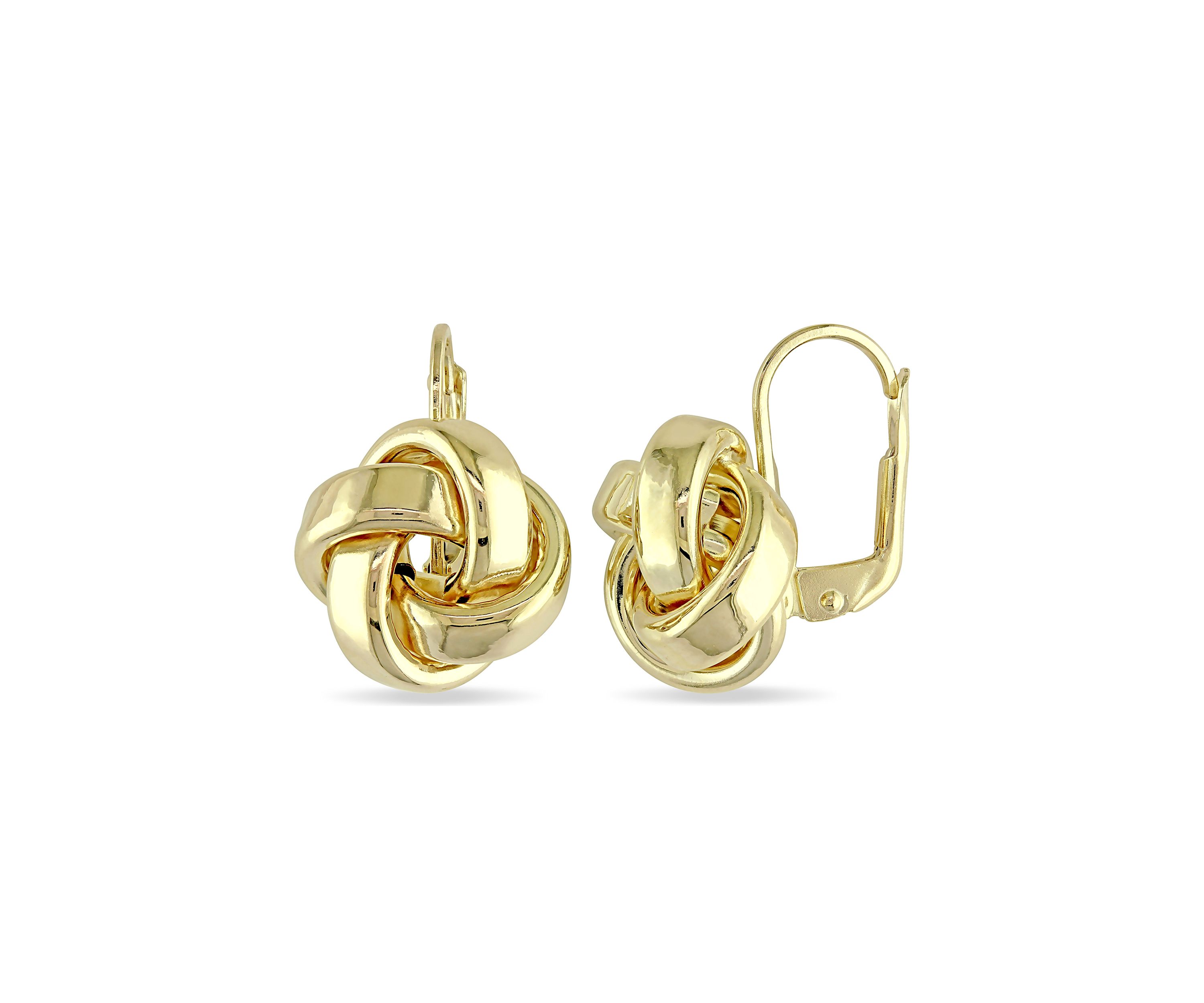 Love Knot Earrings in 10K Polished Yellow Gold
