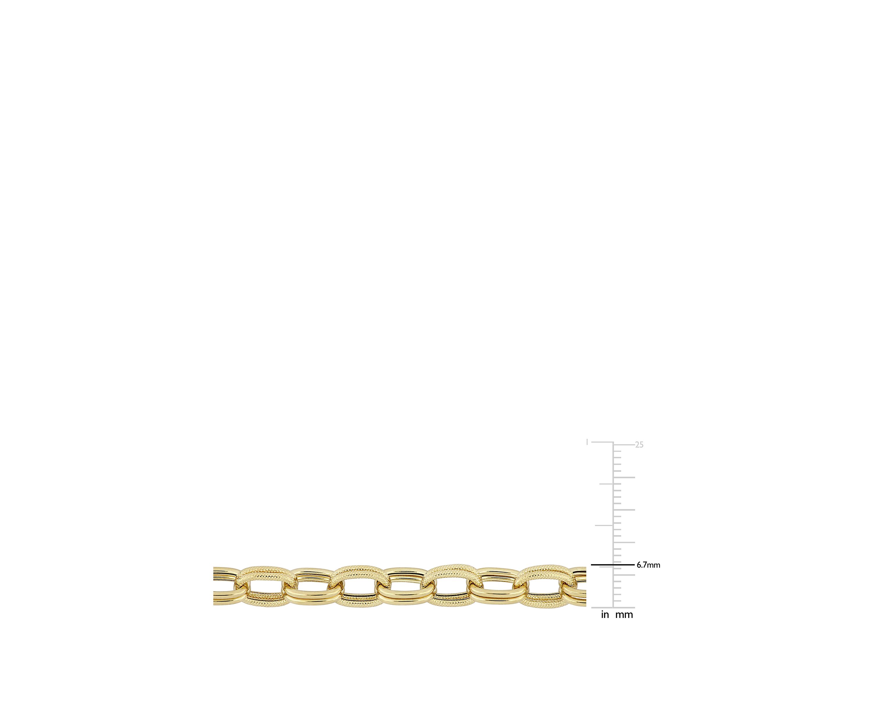 Oval Link Bracelet in 14K Yellow Gold
