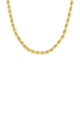 Belk & Co. 14K Yellow Gold Solid Glitter Necklace