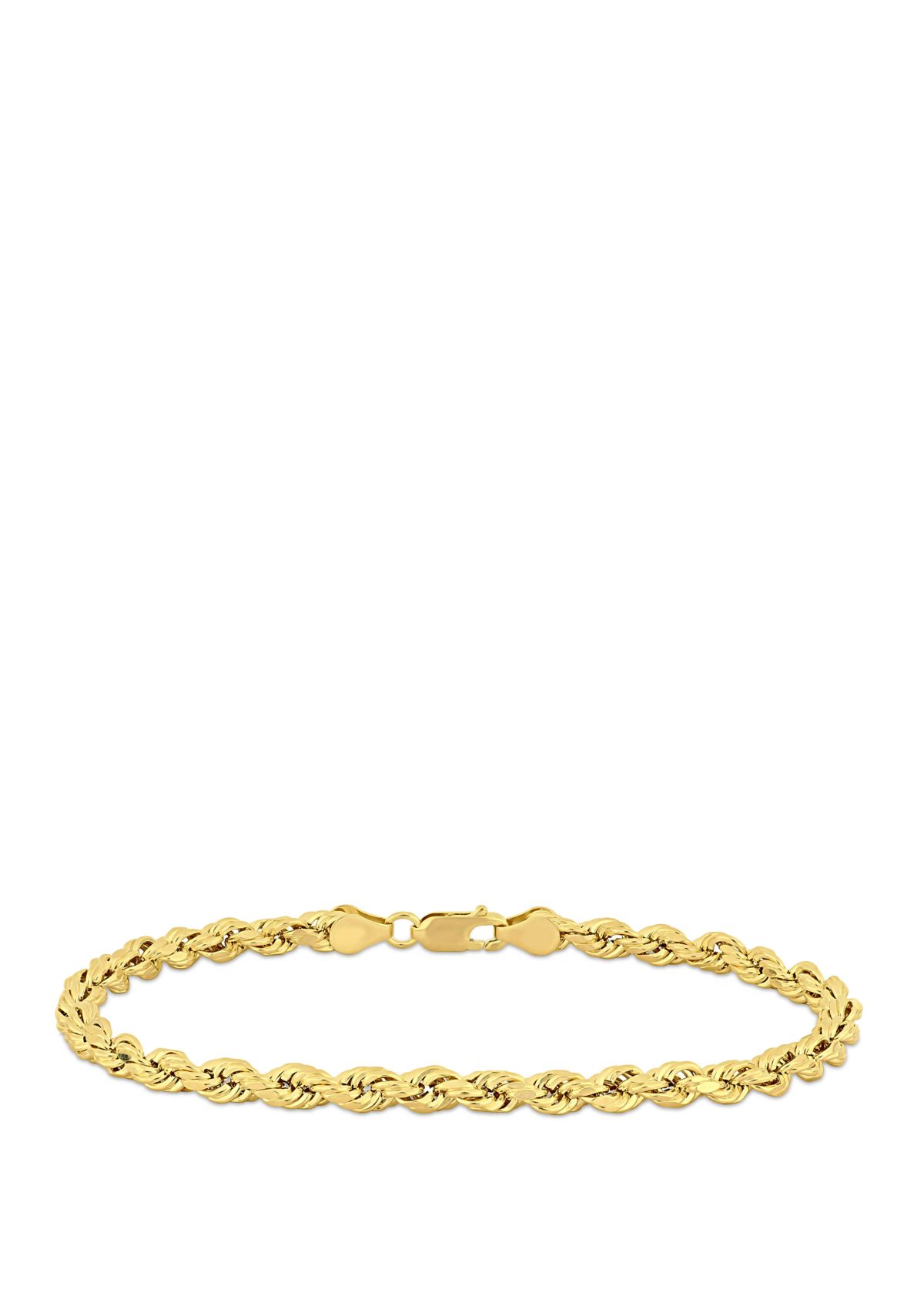 Rope Chain Bracelet in 14K Yellow Gold