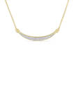  1/7 ct. t.w. Diamond Bar Necklace in 10K Yellow Gold