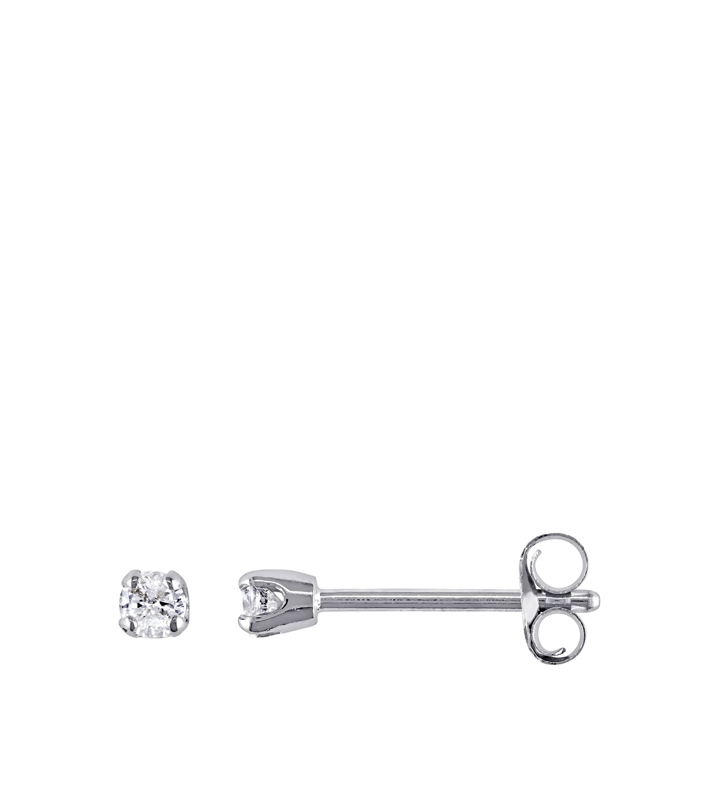  1/10 ct. t.w. Diamond Stud Earrings in 14k White Gold