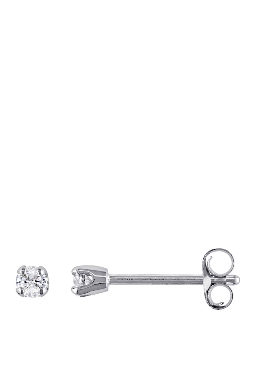  1/10 ct. t.w. Diamond Stud Earrings in 14k White Gold