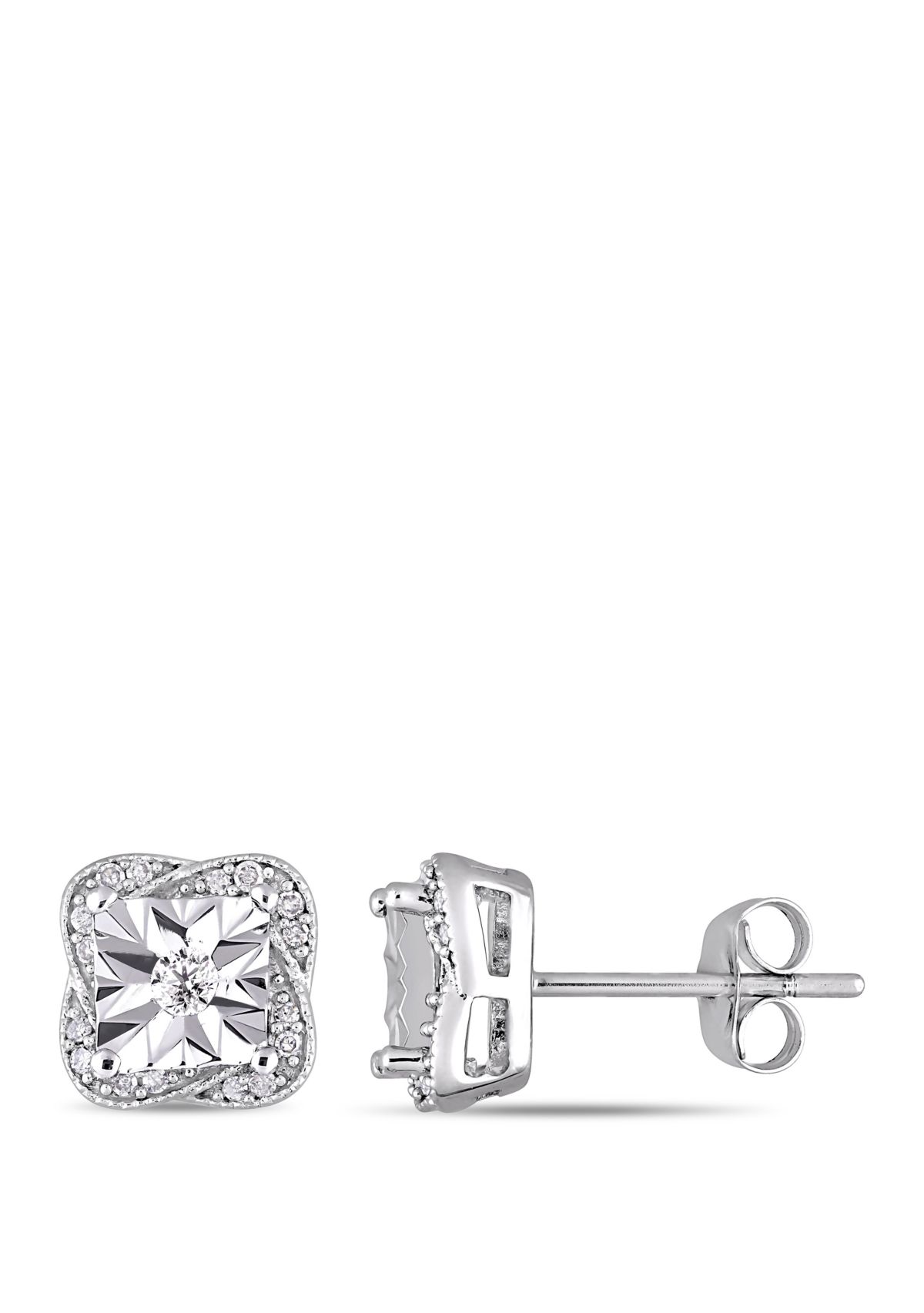  1/6 ct. t.w. Diamond Stud Earrings in 10K White Gold