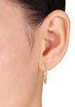  1/4 ct. t.w. Diamonds Geometric Hoop Earrings in 10K Yellow Gold