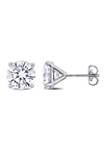 4 ct. t.w. Created Moissanite Solitaire Stud Earrings in 14k White Gold