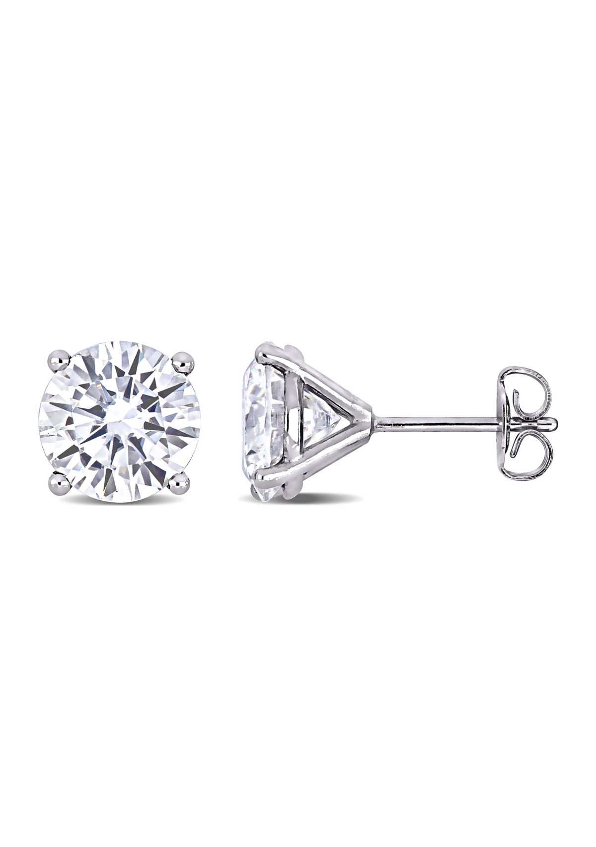 4 ct. t.w. Created Moissanite Solitaire Stud Earrings in 14k White Gold