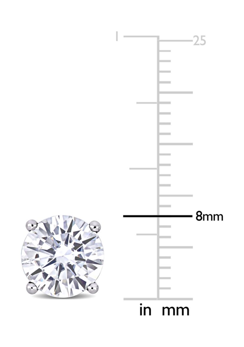 4 ct. t.w. Created Moissanite Solitaire Stud Earrings in 14k White Gold