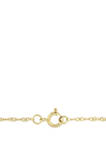 1/10 ct. t.w. Diamond Heart Necklace in 14K Yellow Gold