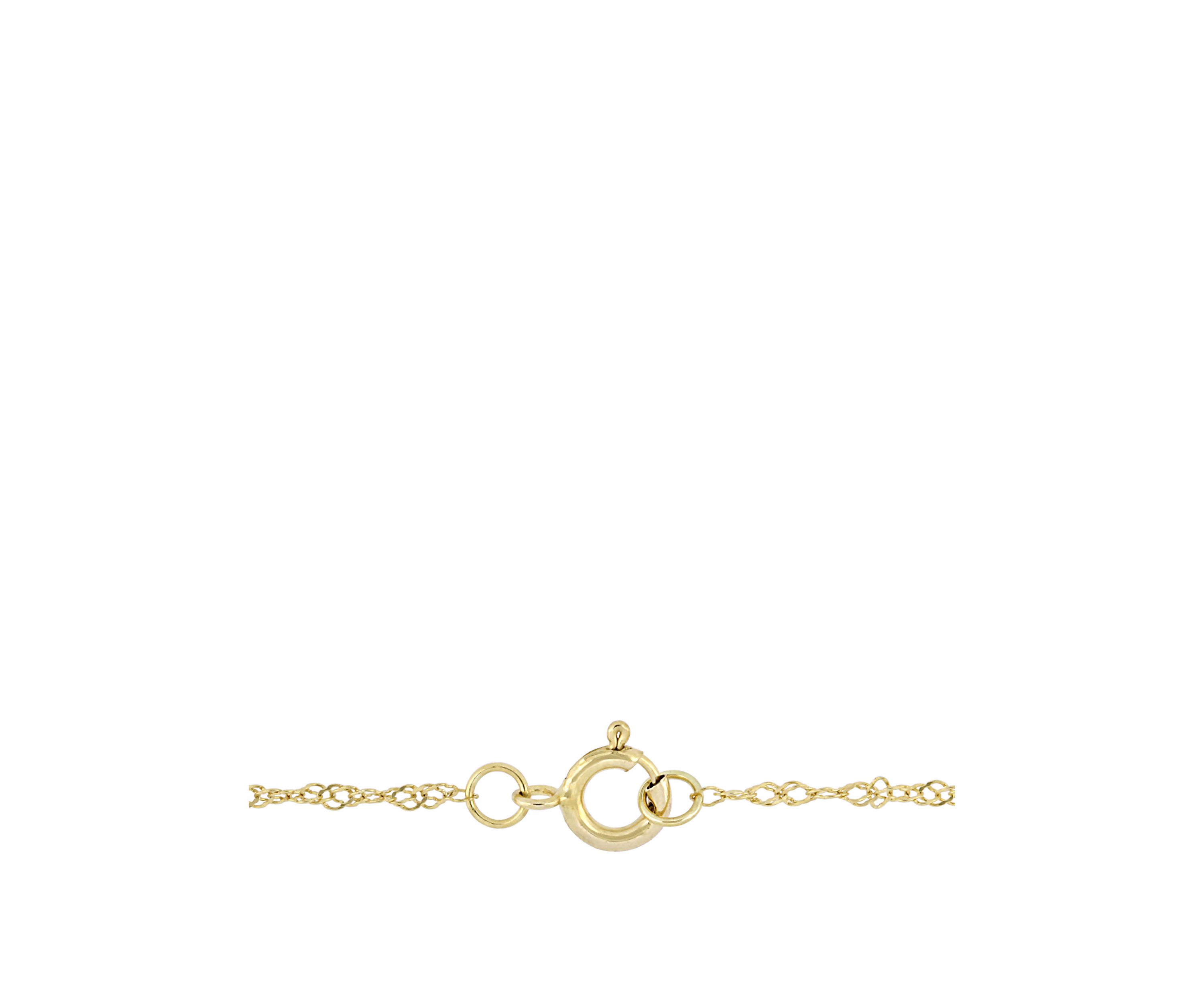 1/10 ct. t.w. Diamond Heart Necklace in 14K Yellow Gold