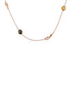 11.18 ct. t.w. Multi Gemstone Station Necklace in 18K Rose Gold