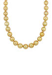 10-12.5 Millimeter Cultured South Sea Pearl Necklace with 14K Yellow Gold