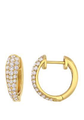 Belk & Co. Hoop Earrings in 14K Yellow Gold | belk