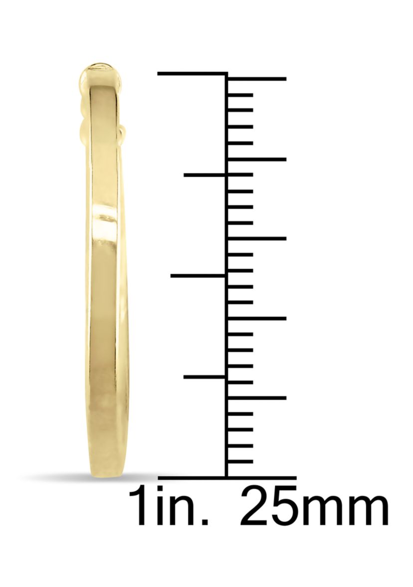 Hoop Earrings in 10k Yellow Gold