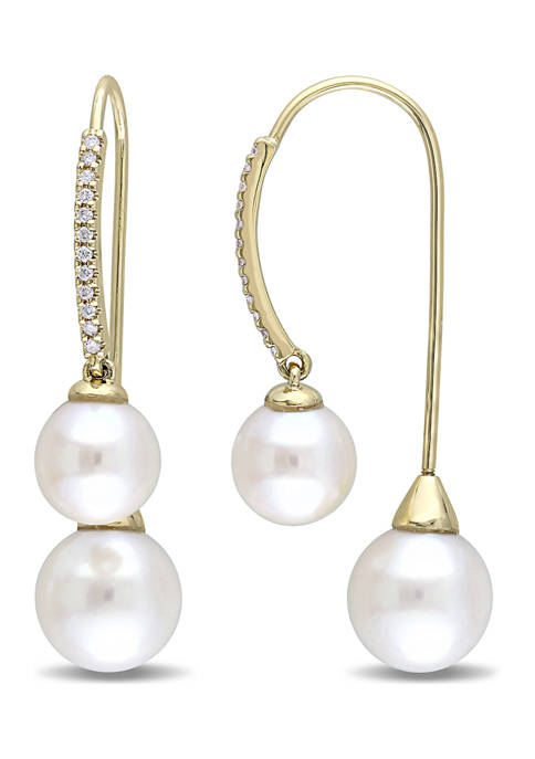 Belk & Co. Cultured Freshwater Pearl and 1/7