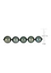 11-13MM Tahitian Pearl Strand with 14k White Gold Diamond Ball Clasp