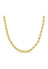 22 Inch Rope Chain Necklace in 14k Yellow Gold (4mm)